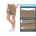 thumbnail image 6 of Little Donkey Andy Women's 6 Inch Quick Dry Lightweight Shorts Stretch Golf Hiking Travel Otter Heather XL, 6 of 7