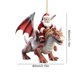 thumbnail image 5 of 2 PCS ACRYLIC Santa Dragón Flying 2d Dinosaurio Flat Dinosaur Del Automóvil Navidad (#1), 5 of 5