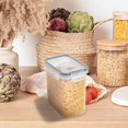 thumbnail image 4 of Dinheiro Contenedores de almacenamiento transparentes herméticos individuales, tarros herméticos de almacenamiento al vacío con tapas, tarros de almacenamiento para el hogar para cereales, azúcar,, 4 of 4