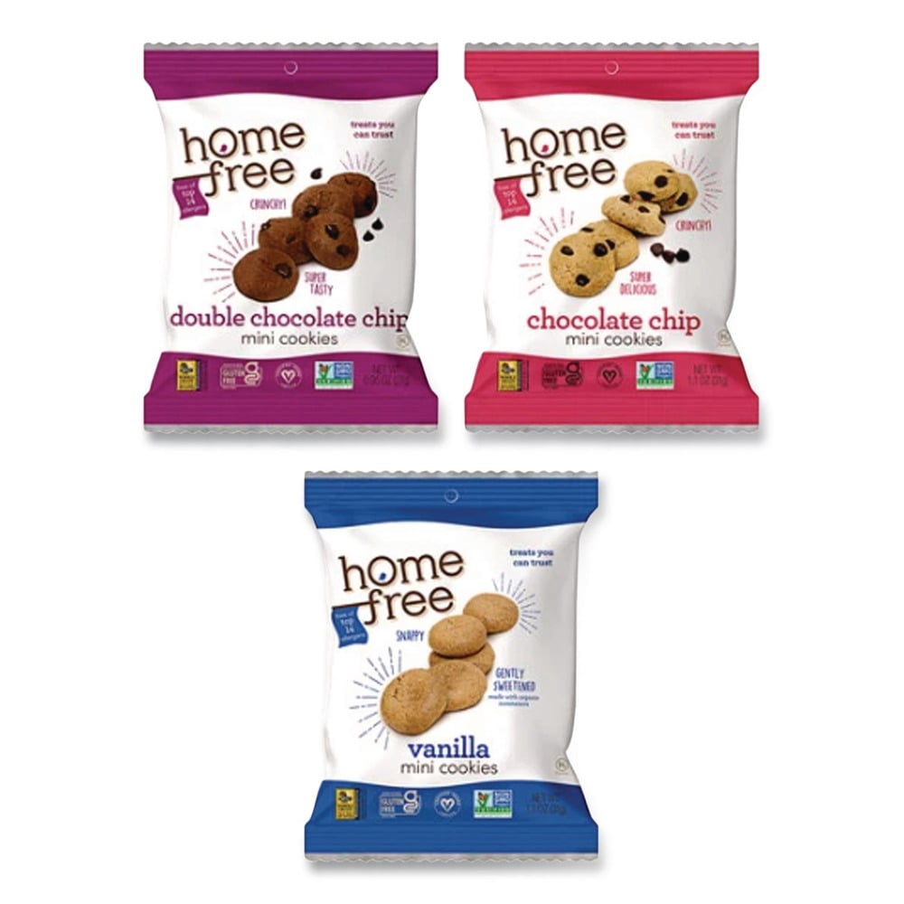 1.1 oz/0.95 oz/1.1 oz Gluten Free Mini Cookies Variety Pack (30/Carton)