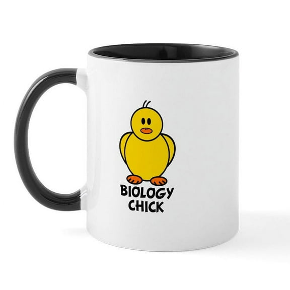 CafePress - Biology Chick Mug - 11 oz Ceramic Mug - Novelty Coffee Tea Cup