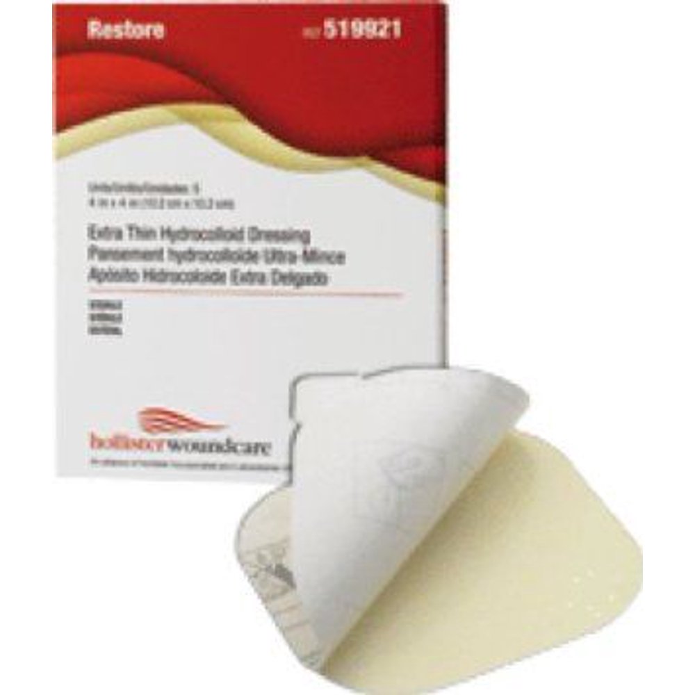 Restore Extra Thin Hydrocolloid Dressing ''4 x 4 , 5 Count'' 2 Pack