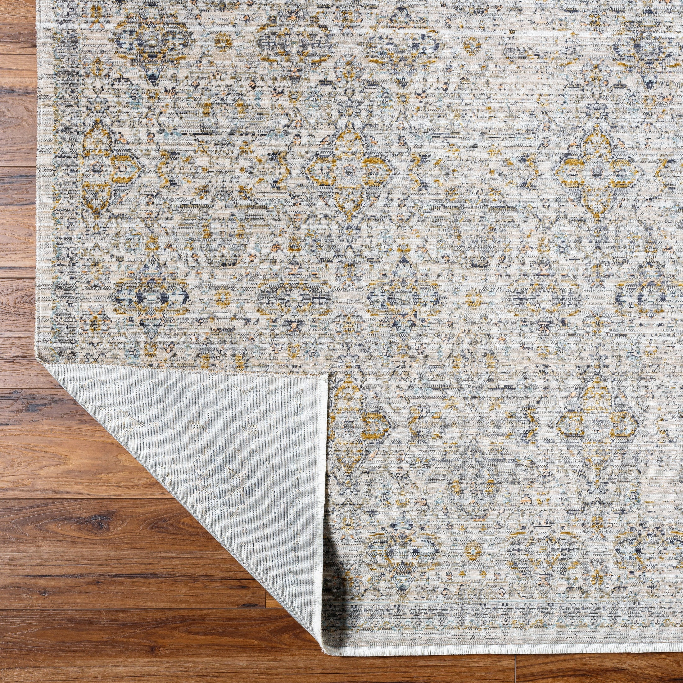 Livabliss x Becki Owens Ren Damask Washable Area Rug ,9' x 13'1",Gray