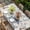 Beige, variant on Thanksgiving Fall Table Cloths for 3 Foot Rectangle Tables, Blue White Pumpkin Leaves Wooden Grain Patio Waterproof Elastic Fitted Tablecloths, Washable Rectangular Table Cover for Camping