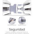 thumbnail image 3 of Raganet, Mochila Portabebés Multiusos, Cangurera de Bebé, Cabestrillos Portabebés, Soporte Firme para Bebé, 100% Poliester, Correar Ajustables y Acolchonadas, 3 Cinturones de Seguridad (Gris), 3 of 5