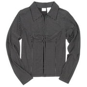 No Boundaries - Juniors Silky Stripe Top