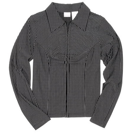 No Boundaries - Juniors Silky Stripe Top