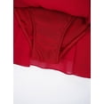 thumbnail image 6 of Riismen Kids Girls Figure Skating Dress Long Sleeves Ballet Dance Skirted Leotards Gymnastics Outfits Burgundy 10, 6 of 7