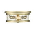 thumbnail image 2 of Bethel International Flush Mount Gold Metal & Glass, 2 of 3
