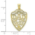 thumbnail image 3 of FJC Finejewelers 10k Yellow Gold Dad Of The Year Plaque Charm, 3 of 6