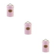 thumbnail image 3 of Transemion Space-Saving Storage Jar Set Neatly Store Kitchen In Style Versatile Kitchen Storage Jars Airtight Jars Kitchen Pink coffee 3Set, 3 of 6
