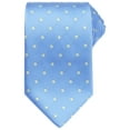 thumbnail image 1 of Corbatas de puntos para hombres INSPIRE CHIC para el Día del Padre, corbata autoajustable de 3.1" de ancho, corbata de satén para bodas, azul clásico, talla única, 1 of 4