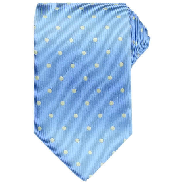 Corbatas de puntos para hombres INSPIRE CHIC para el Día del Padre, corbata autoajustable de 3.1" de ancho, corbata de satén para bodas, azul clásico, talla única