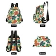 thumbnail image 4 of FORMRS Mini Backpack Purse for Women Travel Daypack Casual Shoulder Bag, White Clover Pattern, 4 of 7