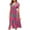 Pink formal dresses for women, variant on up to 60% off Gifts wycnly Formal Dresses for Women Beach Vacation Fashion Tie Waist Wrap Slit Sun Dresses V-Neck Short Sleeve Dot Print Summer Long Dress Pink l