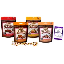 Grain Free Small Breed Dog Treats 4 Flavor Variety (1) Each: Salmon, Chicken, Beef, Turducken (5 Ounces) | MerlinsMart Zine & Rope Toy | Merrick Lil' Plates