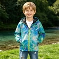 thumbnail image 2 of Karoyedx Windbreaker Jacket for Girls Girls Boys Zip Up Hooded Jacket Long Sleeve Kids Casual Summer Lightweight Outwear with Pockets Camouflage Size,8-10 Years, 2 of 9