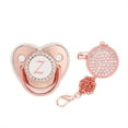 thumbnail image 2 of DPTALR Baby Pacifier 26 Letter Name Initial Clip Silicone Infant Nipple Bling Newborn Pacifier, 2 of 6