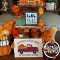 thumbnail image 4 of VBXOAE Halloween Wooden Tiered Tray Decor Set 9 Cute Fall Decorations for Pumpkins,Cars,Ladders Houses Suit for Party Tabletops Home Mantels, 4 of 9