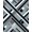 Black Grey White, Pattern 7, variant on ODIKA 8'x10' Washable Area Rug Non-Shedding, Easy Care, Grey Abstract Striped Grid Design Mid Century Minimalist Vertical Blocks for King Size Bedroom Under Bed, Master Suite