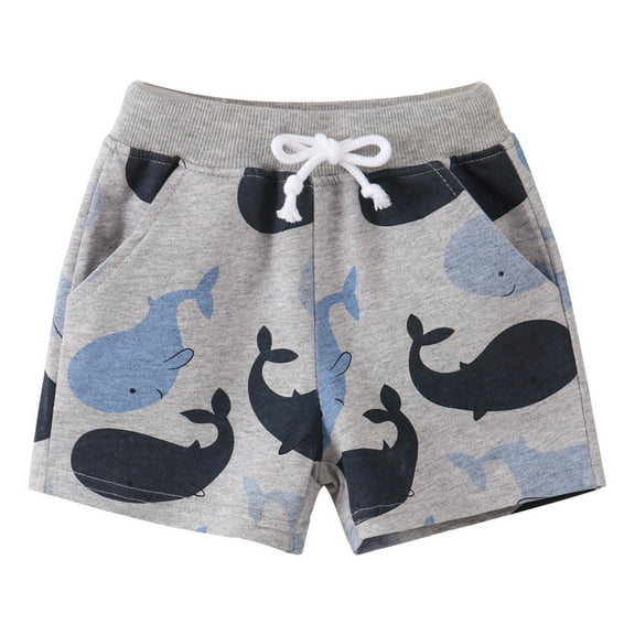 GBSYEWXS Boys's Kids Summer Athletic Shorts Toddler Girls Boys Kids Sport Cartoon Prints Shorts Beach Cargo Pants Fashion Street Clothes ,Grey ,Size 12-24 Months