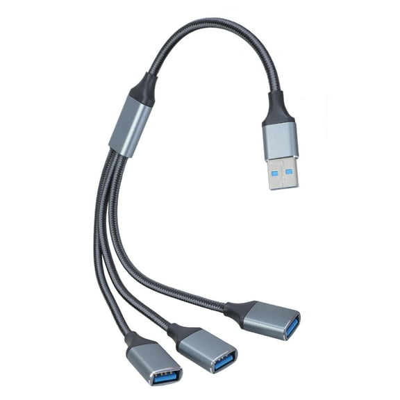 USB Splitter Y Cable USB Male to 3 Female USB2.0 Converters Multiple USB Port Expander Cable Multiport Split Adapter