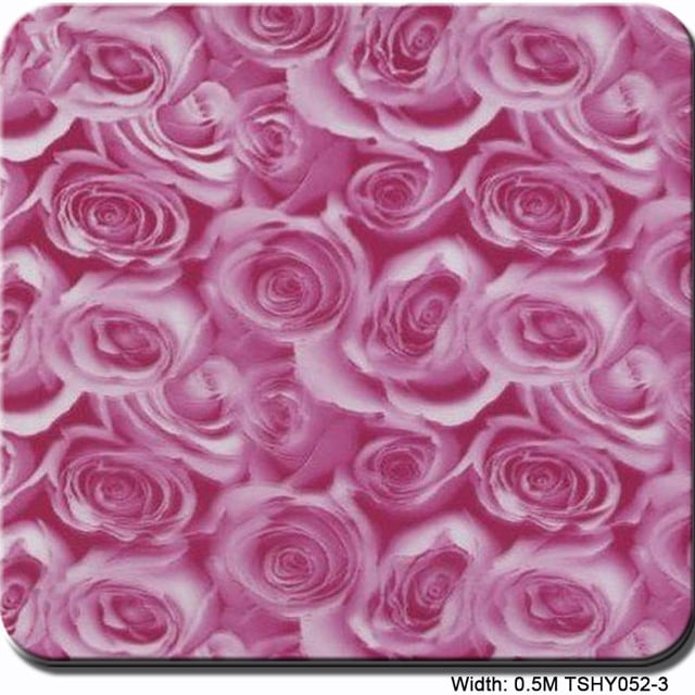 Hydrographic Film Water Transfer Print Hydrographics Film, 0.5 Meter Width - Hydro DipHydro Dipping Film - Rose pattern- Multi-color Optional ,Easy to Use