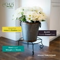 thumbnail image 2 of Achla Designs Large Short Piazza Plant Stand, 17 Inch Diameter, Black Powder Coat Finish, 2 of 5