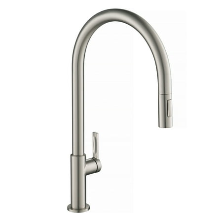 Open Box Oletto High-Arc Single Handle Pull-Down Kitchen Faucet in Spot Free Stainless Steel