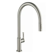 Open Box Oletto High-Arc Single Handle Pull-Down Kitchen Faucet in Spot Free Stainless Steel