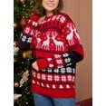 thumbnail image 3 of Franhais Christmas Sweater Couple Sweater Winter Long Sleeve Christmas Outfits Tops, 3 of 6