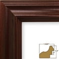 thumbnail image 2 of Craig Frames Wiltshire 262, 8x12 inch Picture Frame, Traditional Dark Cherry Red Solid Wood, 2 of 4
