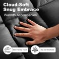 thumbnail image 6 of Twin Quilted Mattress Topper – Soft Pillow Top Fitted Mattress Pad, Down Alternative Fill, Cooling Comfort Breathable Mattress Cover, Machine Washable Deep Pocket Mattress Protector, Black, 6 of 7
