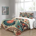 thumbnail image 2 of YJHDM 3D Bohemian Bedding Set Exotic Style Duvet Cover Pillowcases 2/3pcs for California King's Bed, 2 of 9