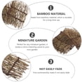 thumbnail image 4 of Miangastore 5Pcs Terrarium Decor Light Brown Bamboo Craft Decor for Miniature Gardens, 4 of 9