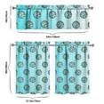 thumbnail image 6 of Kitchen Curtains 36 Inch Short - 3 Panel Set, Rod Pocket Window Curtain, 100% Polyester for Farmhouse, Cafe, Kitchen, Living Room, Bedroom, Sports-Themed Design, Easy Wash, 6 of 6