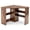 Coffee, variant on Furnibear L Shaped Desk Corner Computer Desk Triangle Writing Workstation with Storage Shelf Rustic