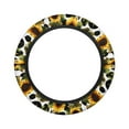 thumbnail image 7 of ZUXONGSY Sunflower Golf Cart Steering Wheel Cover Cow Print Universal Automotive Steering Wheel Cover Sweat-Absorbent Car Wheel Protector Covers for Club Car Golf Cart Interior Decor, 7 of 7