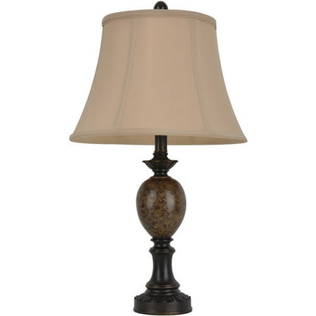 Decor Therapy Huntington Bronze Table Lamp with Faux Marble