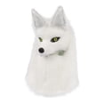 thumbnail image 4 of harper Animal Head Hat Plush Realistic Husky Wolf Costume Accessory Headgear for Themed White, 4 of 10