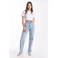 thumbnail image 1 of Jeans Wide Leg mariposas /Juvenil, 6542, (Mezclill claro) azul 5, 1 of 3