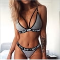thumbnail image 4 of Lencería sexy estilo europeo y americano letras traje de tres puntos traje de baño bikini sexy, 4 of 5