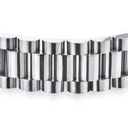 Bling Jewelry Mens Mens Classic Timeless Wide Panther Link Bracelet Stainless Steel 8 Inch