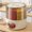 Creamy yellow, variant on Moneimen 10kg Bulk Grains Storage Bin With Accuracy Measuring Lever And Sealed Seal Against Flyers And Humidity