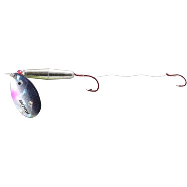 The Northland Fishing Tackle Rainbow Float 'N Spin Baitfish Rig, Silver Shiner, RFH6-NR