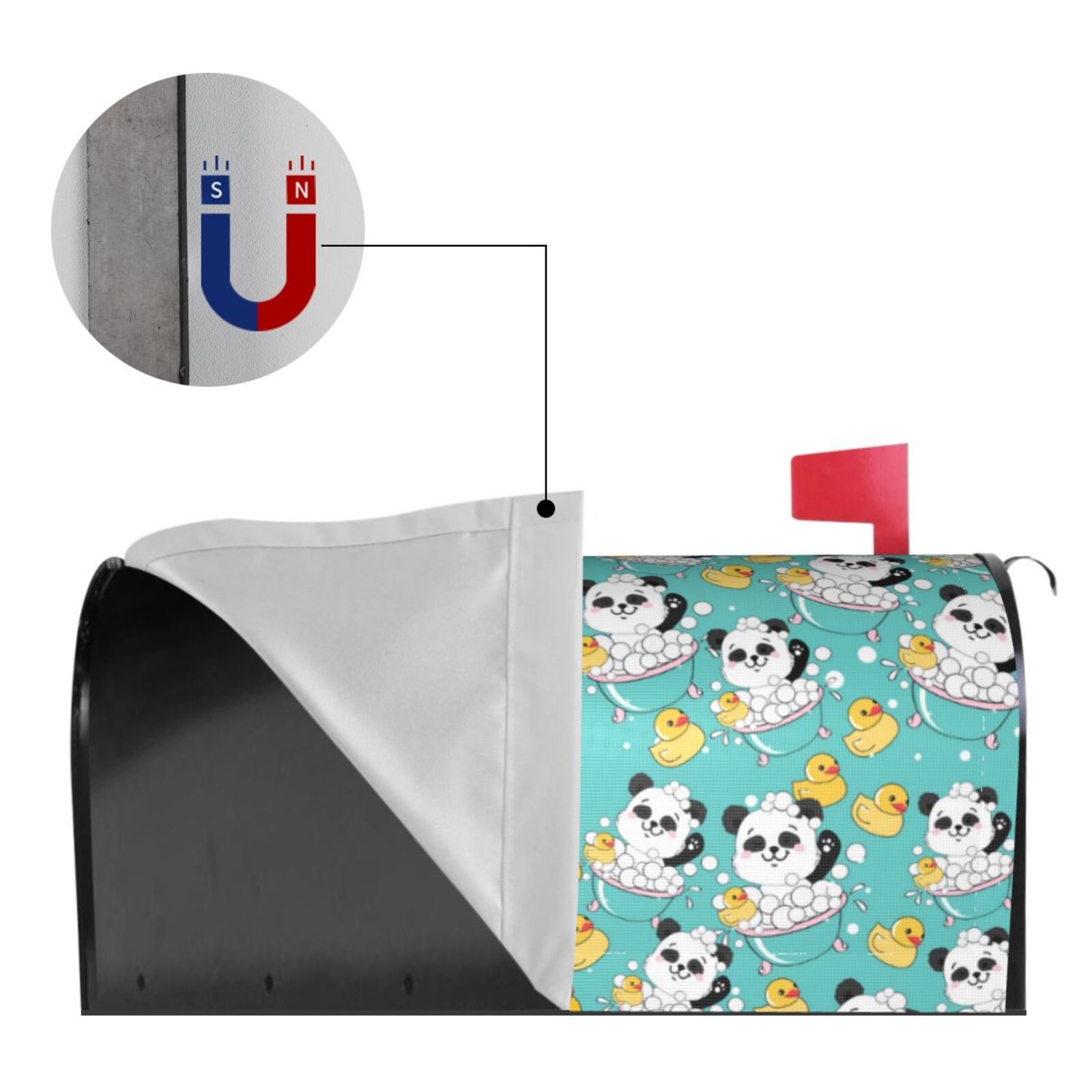 Kdxio Magnetic Mailbox Cover 21x18 in Mailbox Cover Outdoor Decoration Holiday Mailbox Covers for Home Garden Yard-21x18 in