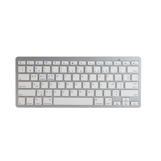 Teclado Inalámbrico de Idioma, Teclado de Idioma Bilingüe Alemán Francés Español Italiano Inglés, Universal para PC Portátil para ios para Para