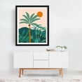 thumbnail image 3 of Palm Vibes Tropical Nature vintage Botanical Illustration - Illustration Tropical Palm Tree Minimalist Botanical Sunset Boho Black Framed Wall Art Print 8 x 10 inches, 3 of 4