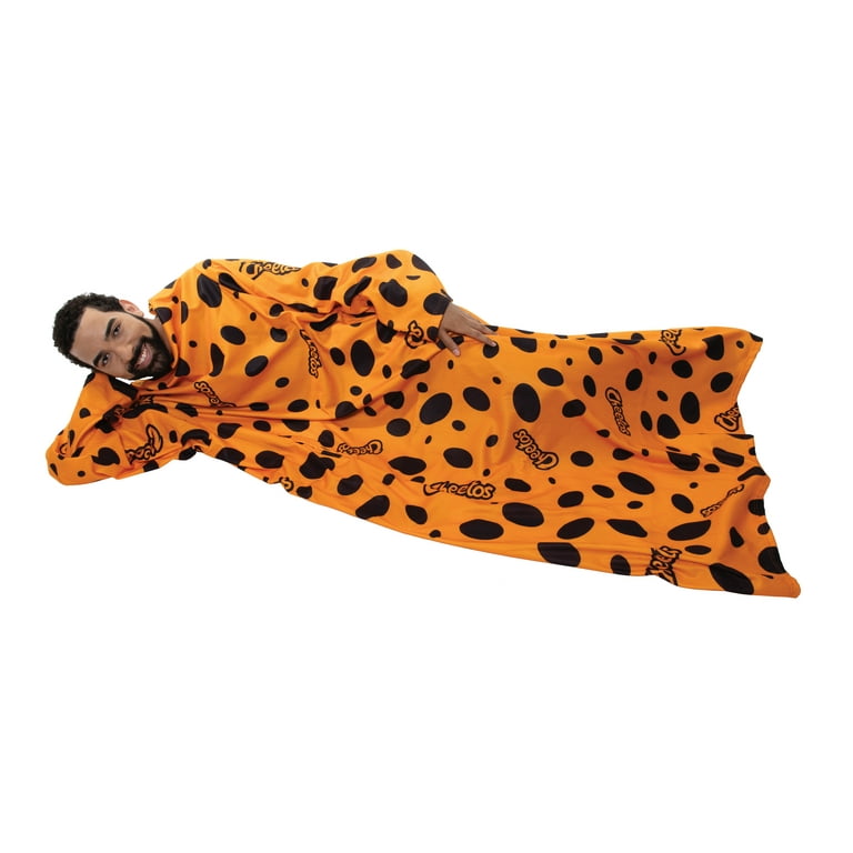 Snuggie Original Cozy Wearable Blanket Oversize Sleeves Feet Snuggle Super Soft Fleece Cheetos Design Walmart