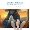thumbnail image 4 of Salouo Sunset Meditating Bichon Frise Print Large Mouse Pad,Extended Mat Desk Pad, 3mm Thick Mice Pad Desk Mat Big Desk Pad for Work, Game, Office, Home -16 x 29.5in, 4 of 8